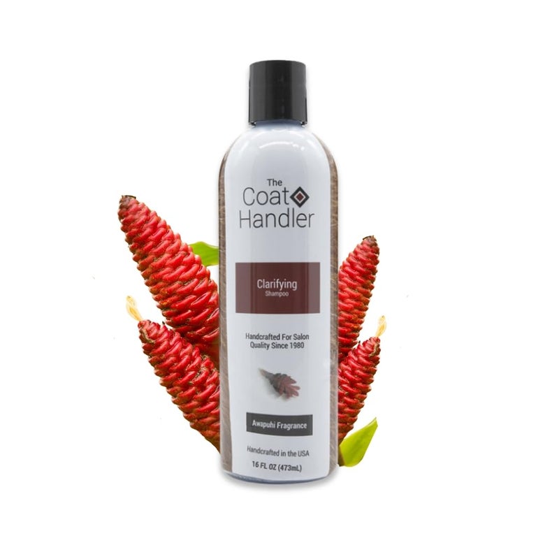 The Coat Handler Clarifying Dog Shampoo, 16 oz - Natural Ingredients, Brightening, Removes Stains and Dirt, Brightens All Coat Colors, Professional Grade Grooming Shampoo, Bulk Concentrated - Image 1